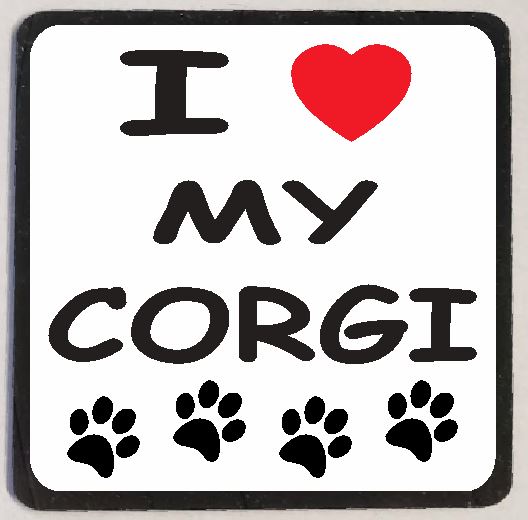 M123 I Love My Corgi Magnet