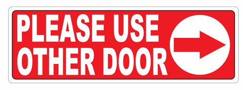 Please Use Other Door Sticker D3678