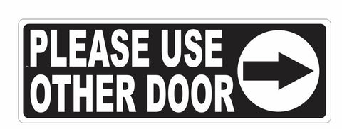 Please Use Other Door Sticker D3677