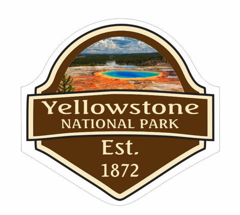 Yellowstone National Park Sticker Decal R1115 - Winter Park Products