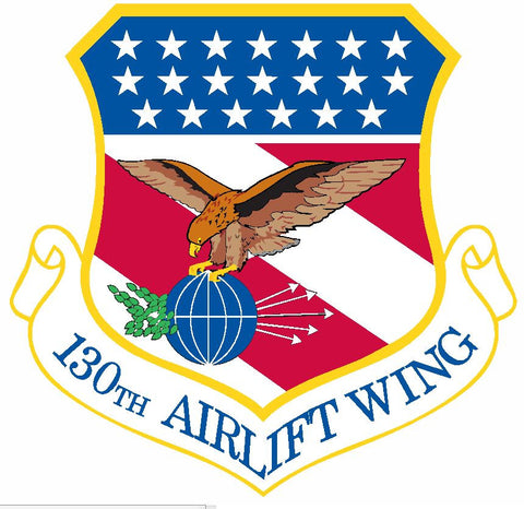 130th Airlift Wing Sticker Military Decal M417 - Winter Park Products