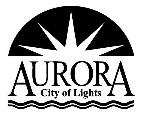 Seal of  Aurora Illinois Sticker / Decal R702 - Winter Park Products