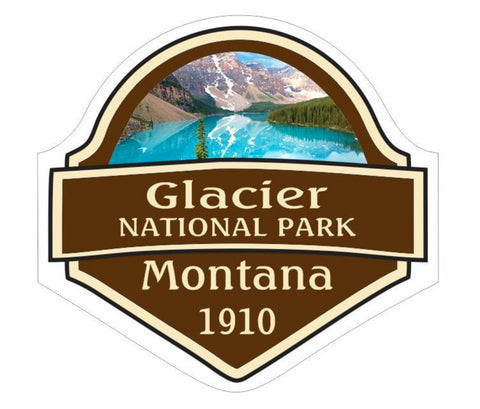 Glacier National Park Sticker Decal R873 - Winter Park Products