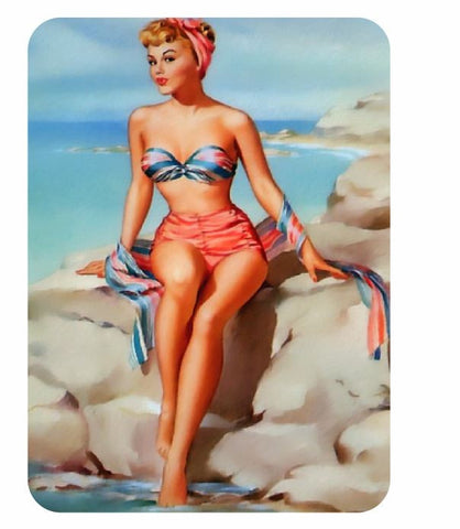 Vintage Style Pin Up Girl Sticker P27 Pinup Girl Sticker - Winter Park Products