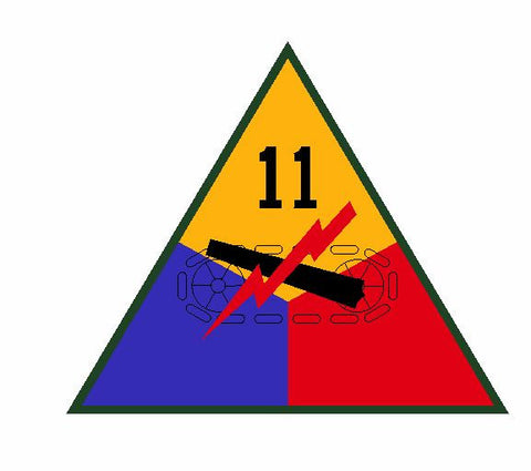 11th Armored Division Sticker Military Decal M360 - Winter Park Products