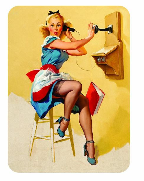 Vintage Style Pin Up Girl Sticker P55 Pinup Girl Sticker - Winter Park Products