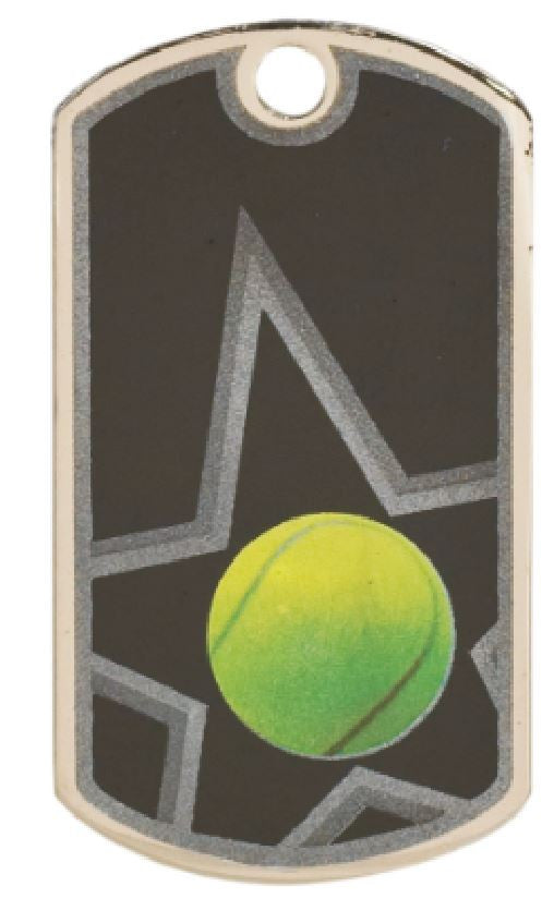 Tennis Dog Tag Award Trophy Team Sports W/Free Bead Chain FREE SHIPPING DT109 - Winter Park Products