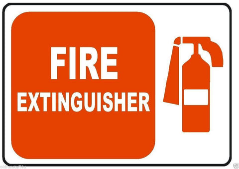 Fire Extinguisher Sticker Home Work Safety Business Sign Decal Label D244 - Winter Park Products
