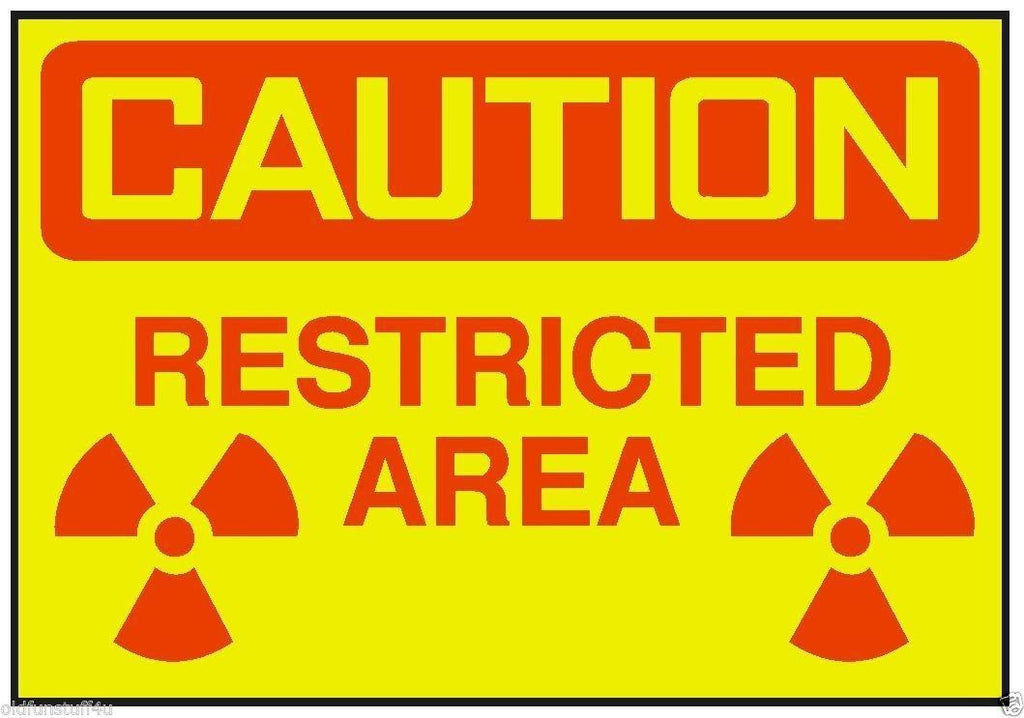 Caution Restricted Area Sticker OSHA Work Safety Business Sign Decal Label D251 - Winter Park Products
