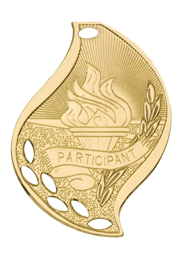Participant Medal Award Trophy With Free Lanyard FM212 - Winter Park Products