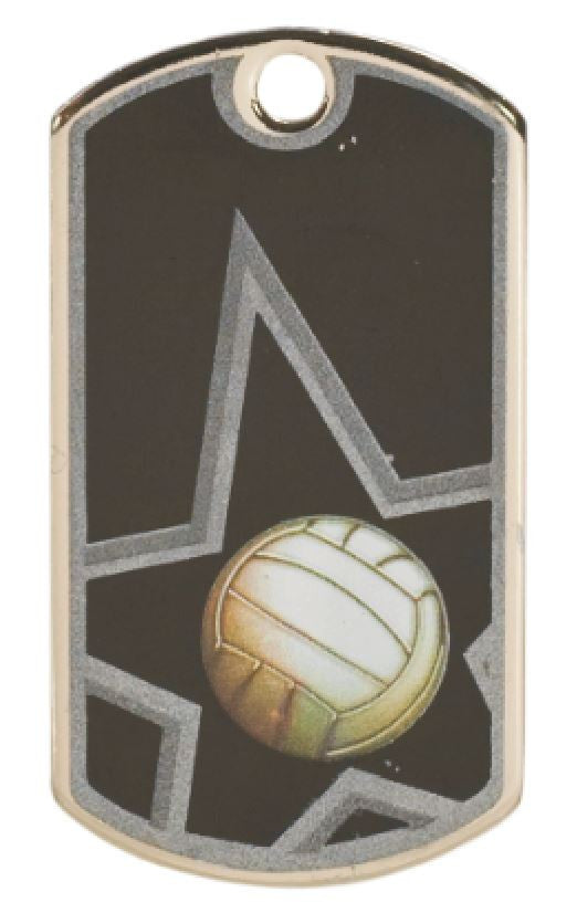 Volleyball Dog Tag Award Trophy Sports W/Free Bead Chain FREE SHIPPING DT111 - Winter Park Products