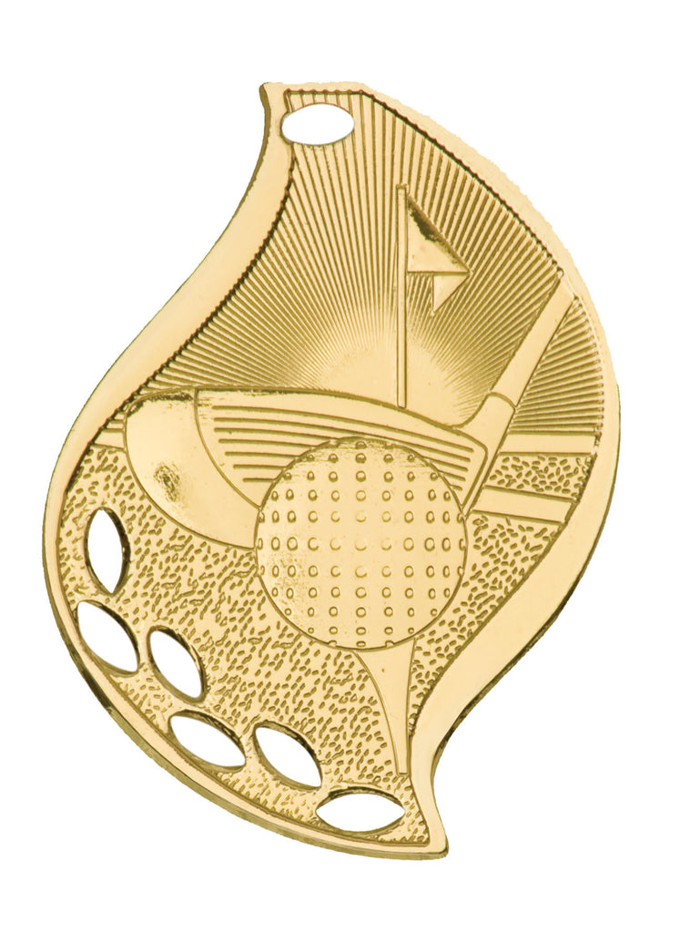 Golf Medal Award Trophy With Free Lanyard FM107 - Winter Park Products