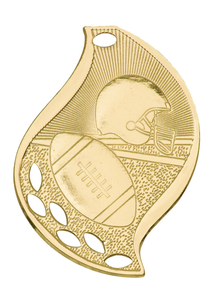 Football Medal Award Trophy With Free Lanyard FM106 - Winter Park Products
