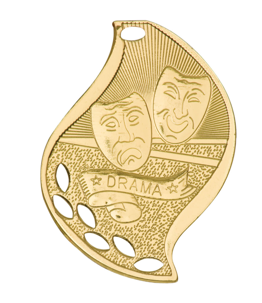 Drama Medal Award Trophy With Free Lanyard FM205 - Winter Park Products