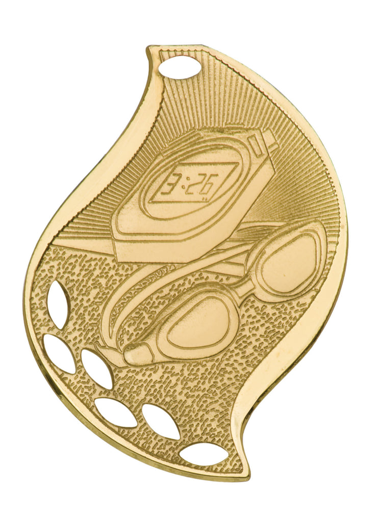 Swimming Medal Award Trophy With Free Lanyard FM112 - Winter Park Products