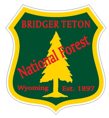 Bridger Teton National Forest Sticker R3207 Wyoming