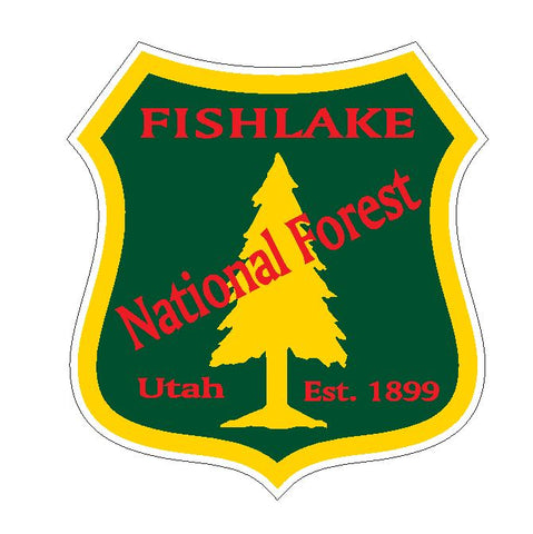 Fishlake National Forest Sticker R3233 Utah