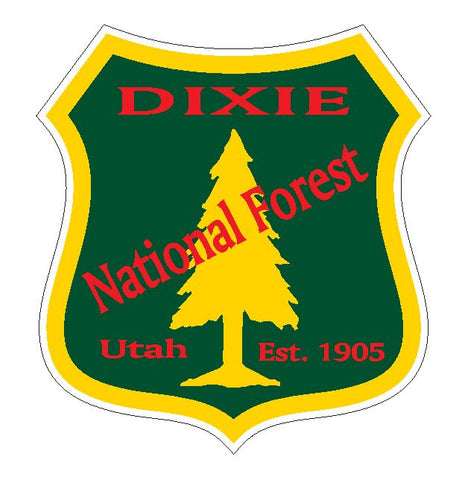 Dixie National Forest Sticker R3229 Utah