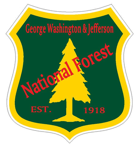 George Washington & Jefferson National Forest Sticker R3238