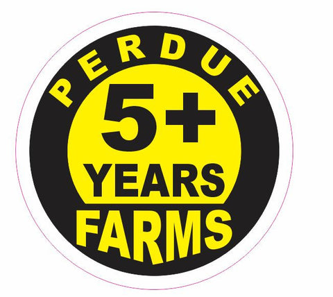 Perdue Farms 5+Year Award Hard Hat Sticker Helmet Sticker SP03