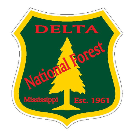 Delta National Forest Sticker R3226 Mississippi