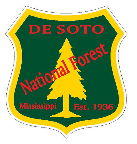 De Soto National Forest Sticker R3228 Mississippi