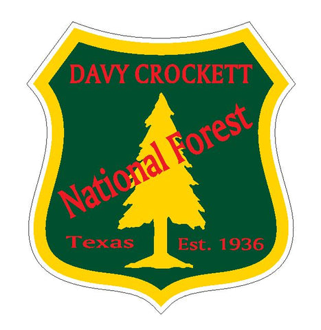 Davy Crockett National Forest Sticker R3225 Texas