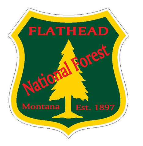 Flathead National Forest Sticker R3234 Montana