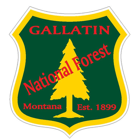 Gallatin National Forest Sticker R3237 Montana