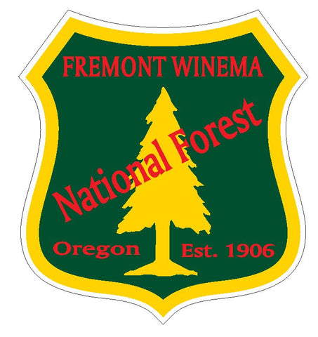 Fremont Winema National Forest Sticker R3236 Oregon