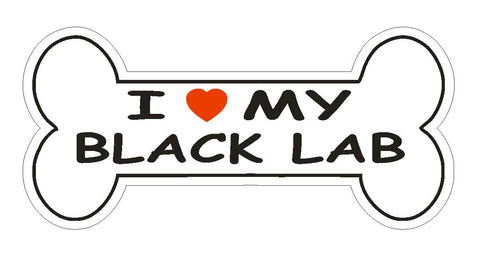 Love My Black Lab Bumper Sticker or Helmet Sticker D1083 Dog Bone Pet Lover - Winter Park Products