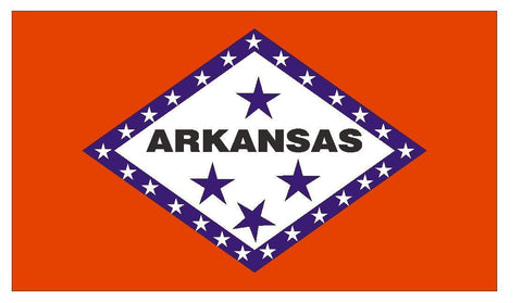 ARKANSAS State Flag Vinyl International Flag DECAL Sticker MADE IN USA F33 - Winter Park Products