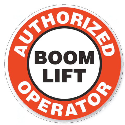 Authorized Boom Lift Operator Hard Hat Decal Hard Hat Sticker Helmet Safety H15 - Winter Park Products
