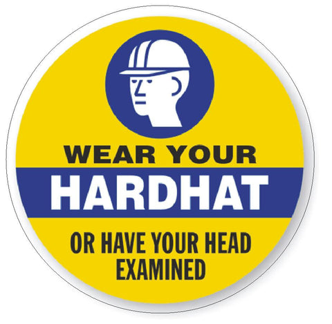 Wear Your Hardhat Hard Hat Decal Hard Hat Sticker Helmet Safety H70 - Winter Park Products