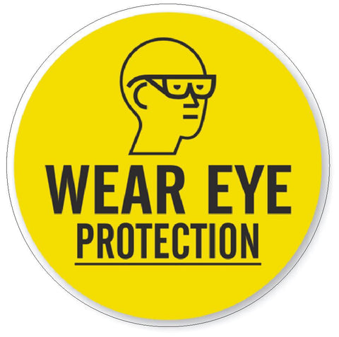 Wear Eye Protection Hard Hat Decal Hardhat Sticker Helmet Safety H80 - Winter Park Products