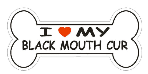 Love My Black Mouth Cur Bumper Sticker or Helmet Sticker D1153 Dog Pet Lover - Winter Park Products