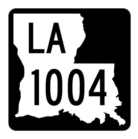 Louisiana State Highway 1004 Sticker Decal R6266 Highway Route Sign