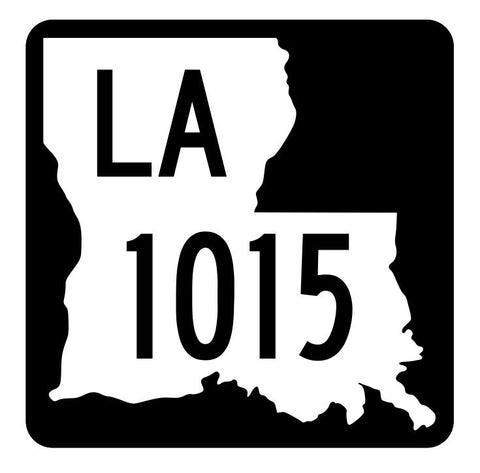 Louisiana State Highway 1015 Sticker Decal R6276 Highway Route Sign
