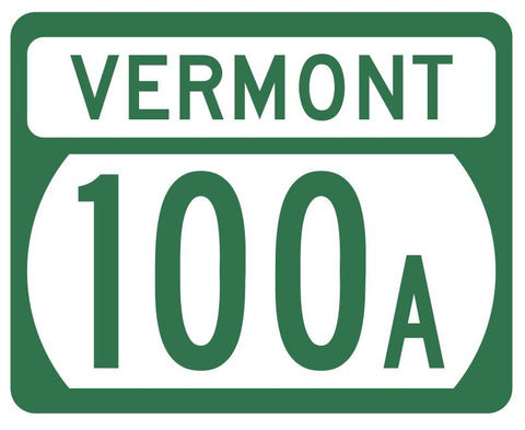 Vermont State Highway 100A Sticker Decal R5302 Highway Route Sign