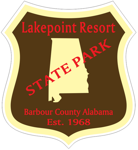 Lakepoint Resort Alabama State Park Sticker R6843