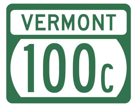 Vermont State Highway 100C Sticker Decal R5304 Highway Route Sign