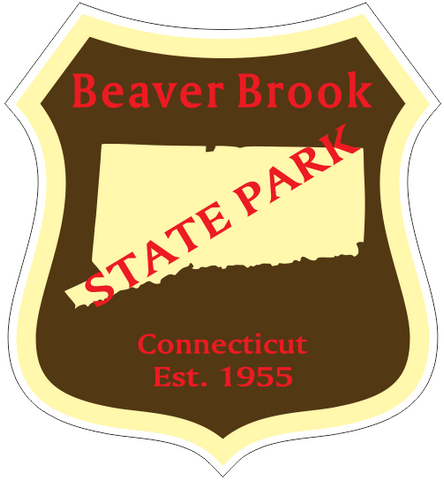 Beaver Brook Connecticut State Park Sticker R6859