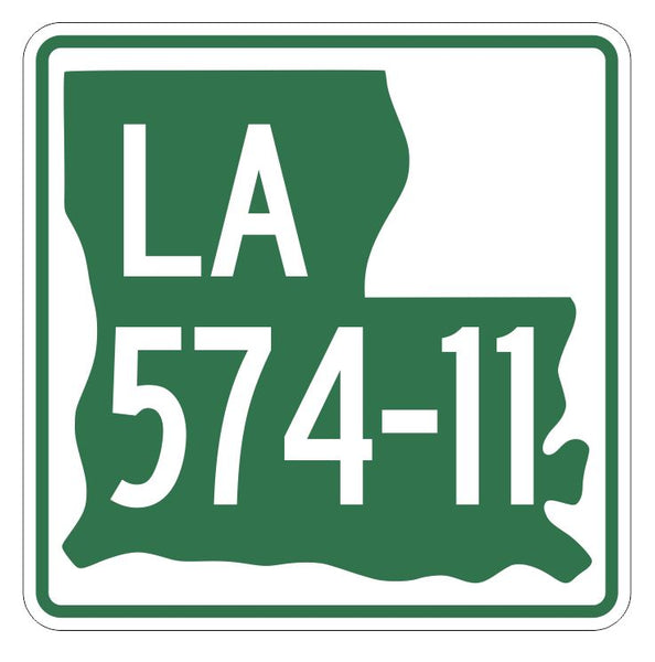 Louisiana State Highway 57411 Sticker Decal R6606 Highway Route Sign
