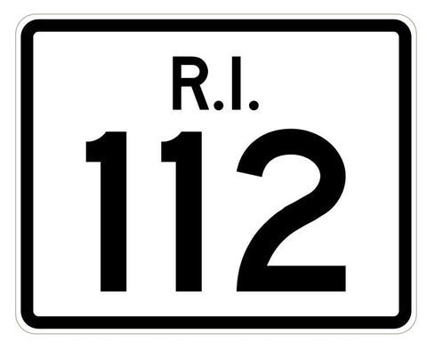 Rhode Island State Road 112 Sticker R4245 Highway Sign Road Sign Decal
