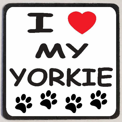 M130 I Love My Yorkie Magnet