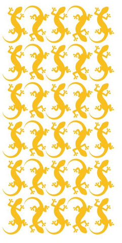 Lizard Stickers Sticker 1-1/4" DC35-019 Golden Yellow