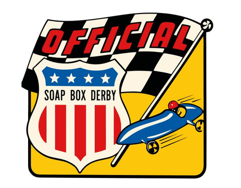 Soap Box Derby Vintage Style Sticker Decal R8736