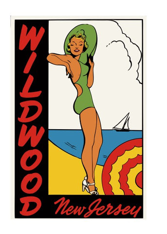 Wildwood New Jersey Vintage Style Sticker Decal R8809