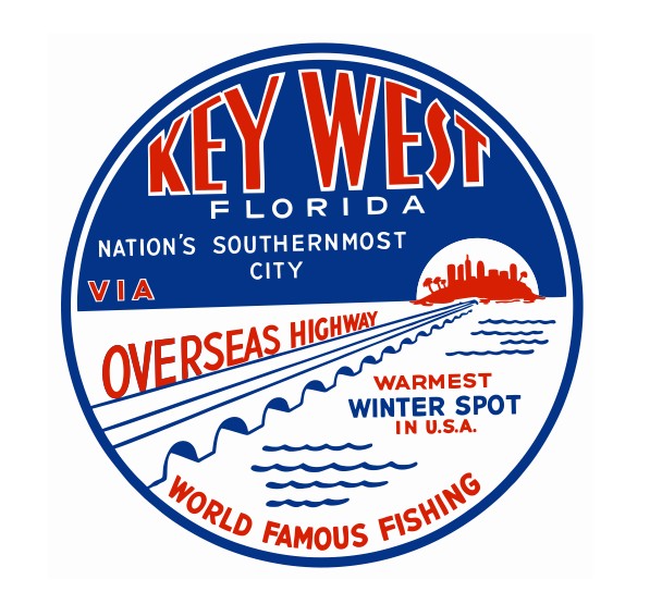 Key West Overseas Highway Vintage Style Sticker Decal R8737