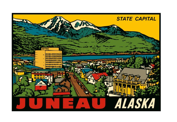 Juneau Vintage Style Sticker Decal R8722